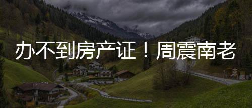 办不小区老赖周震南再曝父亲到房产证开发缺陷